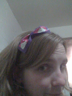 headband on my head