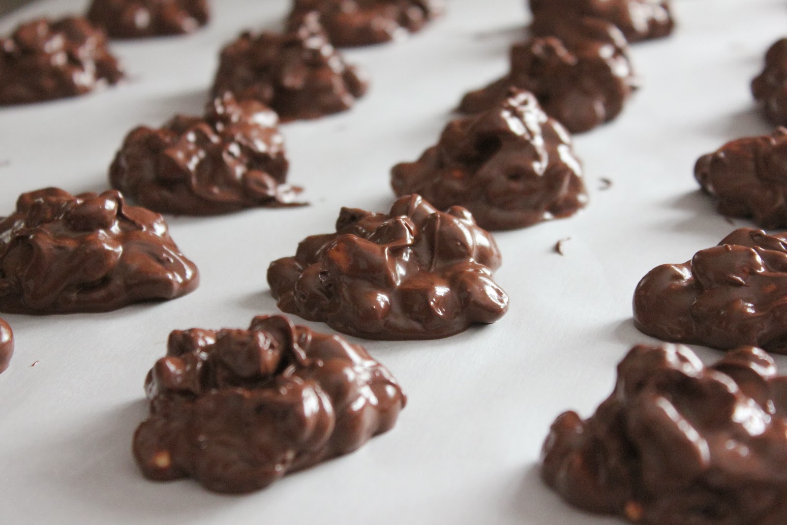 Punkie Pie's Place Crockpot Chocolate Peanut Raisin Clusters