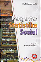 toko buku rahma: buku PENGANTAR STATISTIKA SOSIAL, pengarang riduwan, penerbit alfabeta