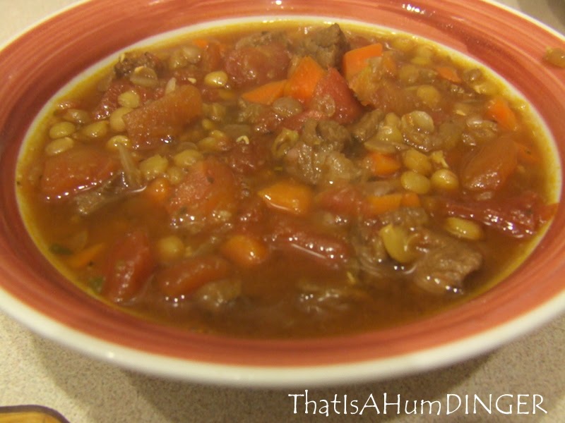 That Is a HumDINGER! Beef Lentil Soup (by Giada)
