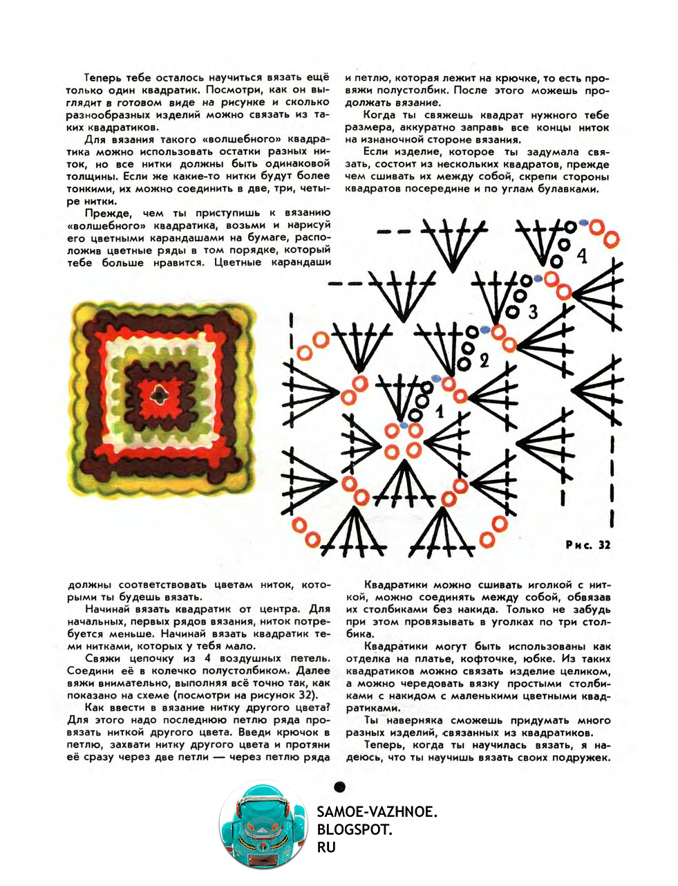 Как вязать квадрат крючком для начинающих пошагово схемы Как вязать квадрат крючком для начинающих пошагово схемы