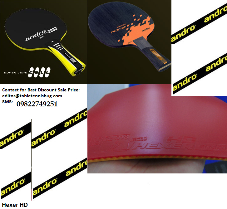 Table Tennis Bug Andro Table Tennis Rubbers and Blades