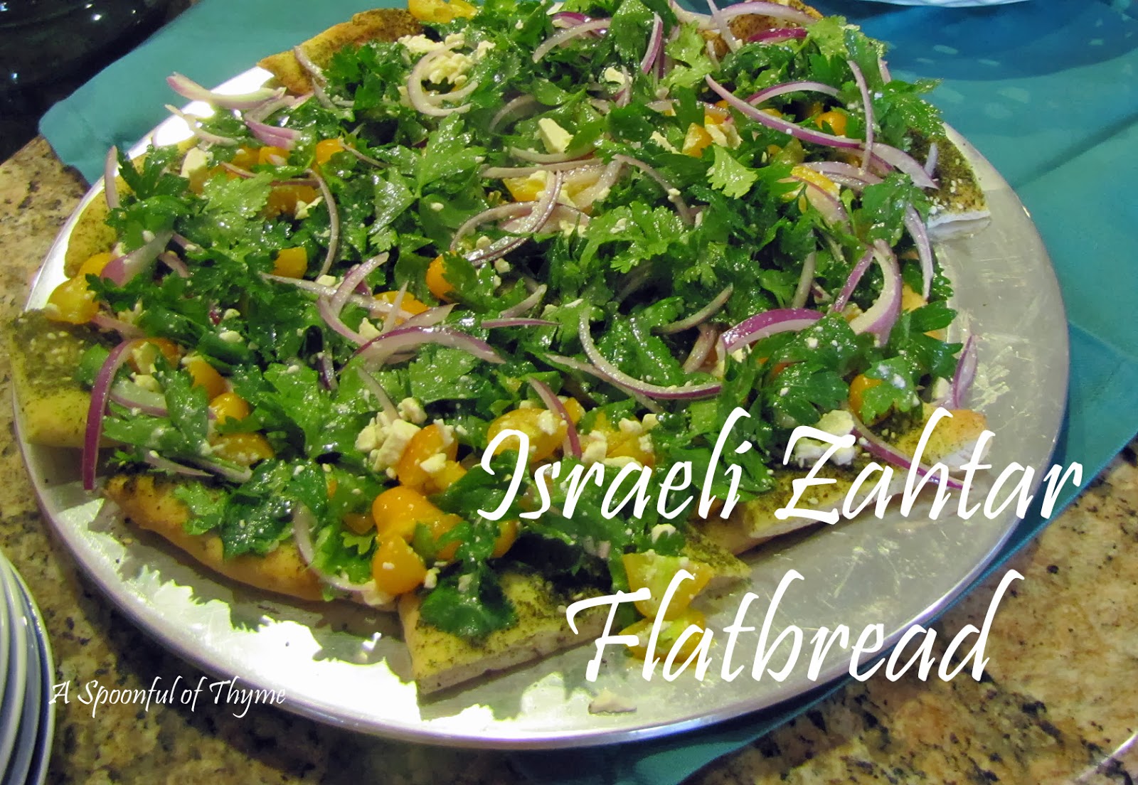 Israeli Zahtar Flatbread