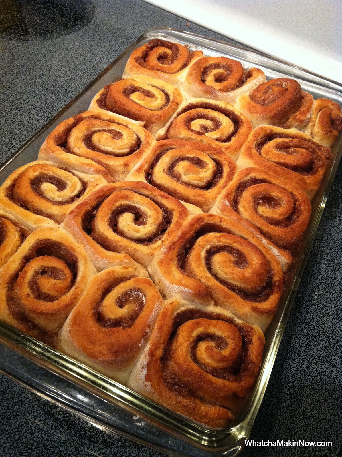 Whatcha Makin' Now? Maple Glazed Cinnamon Rolls