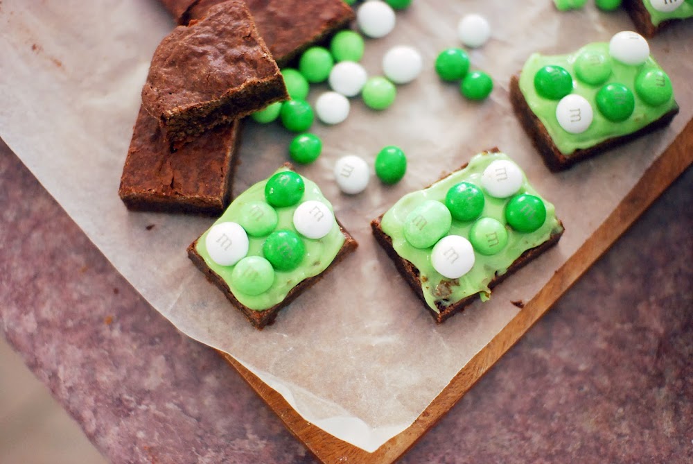 Lucy and The Runaways A Recipe for Crispy Mint M&M's Brownies with