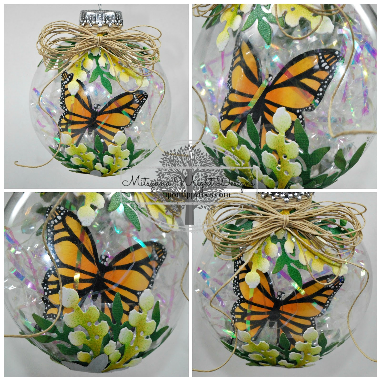 Up On Tippy Toes Butterfly Ornament