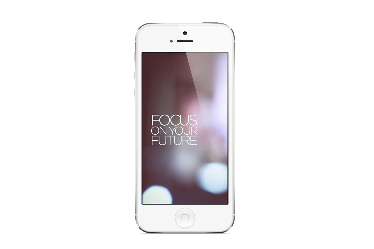 Focus on Your Future Wallpaper on iPhone. Jururekamphoto