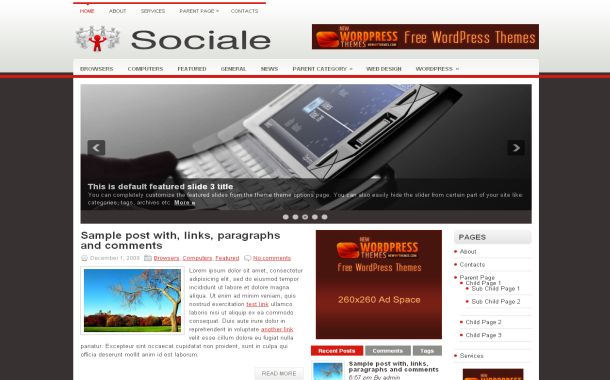 Social Business Free Wordpress Theme Template Social Business Free Wordpress Theme Template