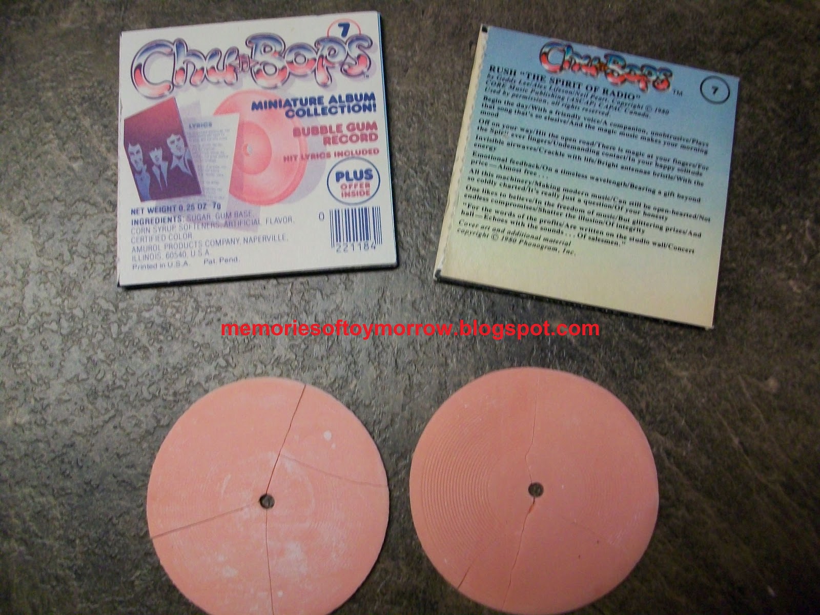 Memories of Toymorrow Remember Chu Bops ? Record albums with bubble