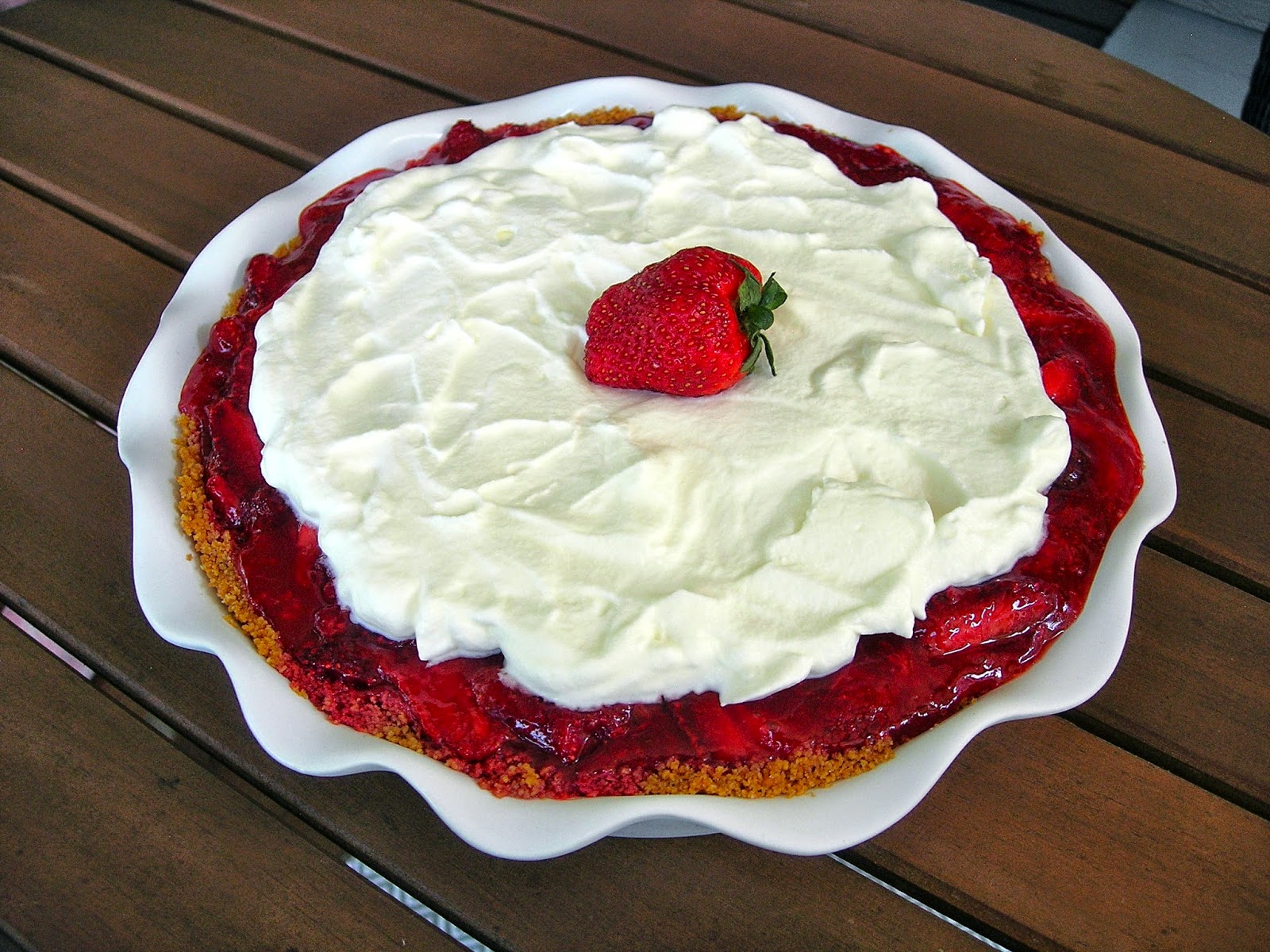 My Little Bungalow Strawberry Icebox Pie