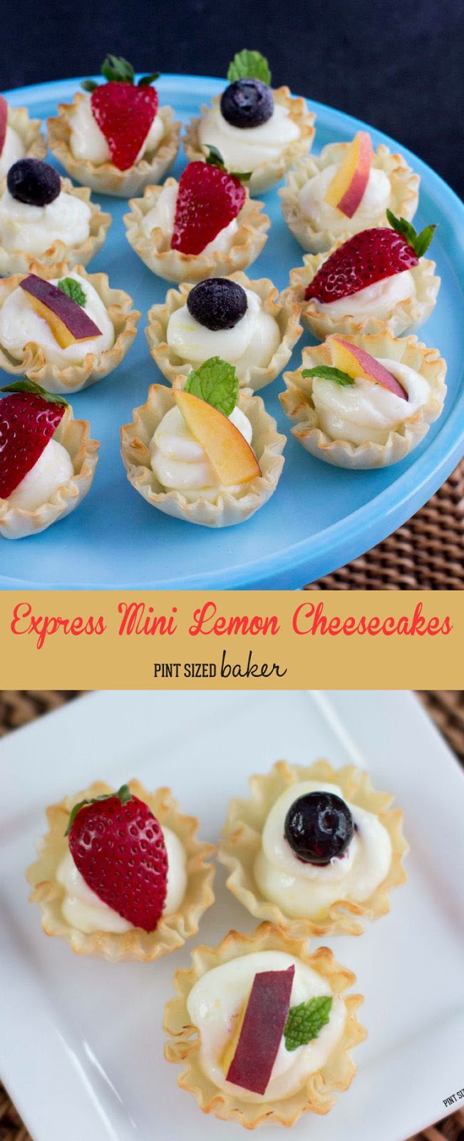 Nothing beats quick and easy and these express mini lemon cheesecakes are ready in no time. 5 minutes and 5 ingredients is all you need for dessert tonight!