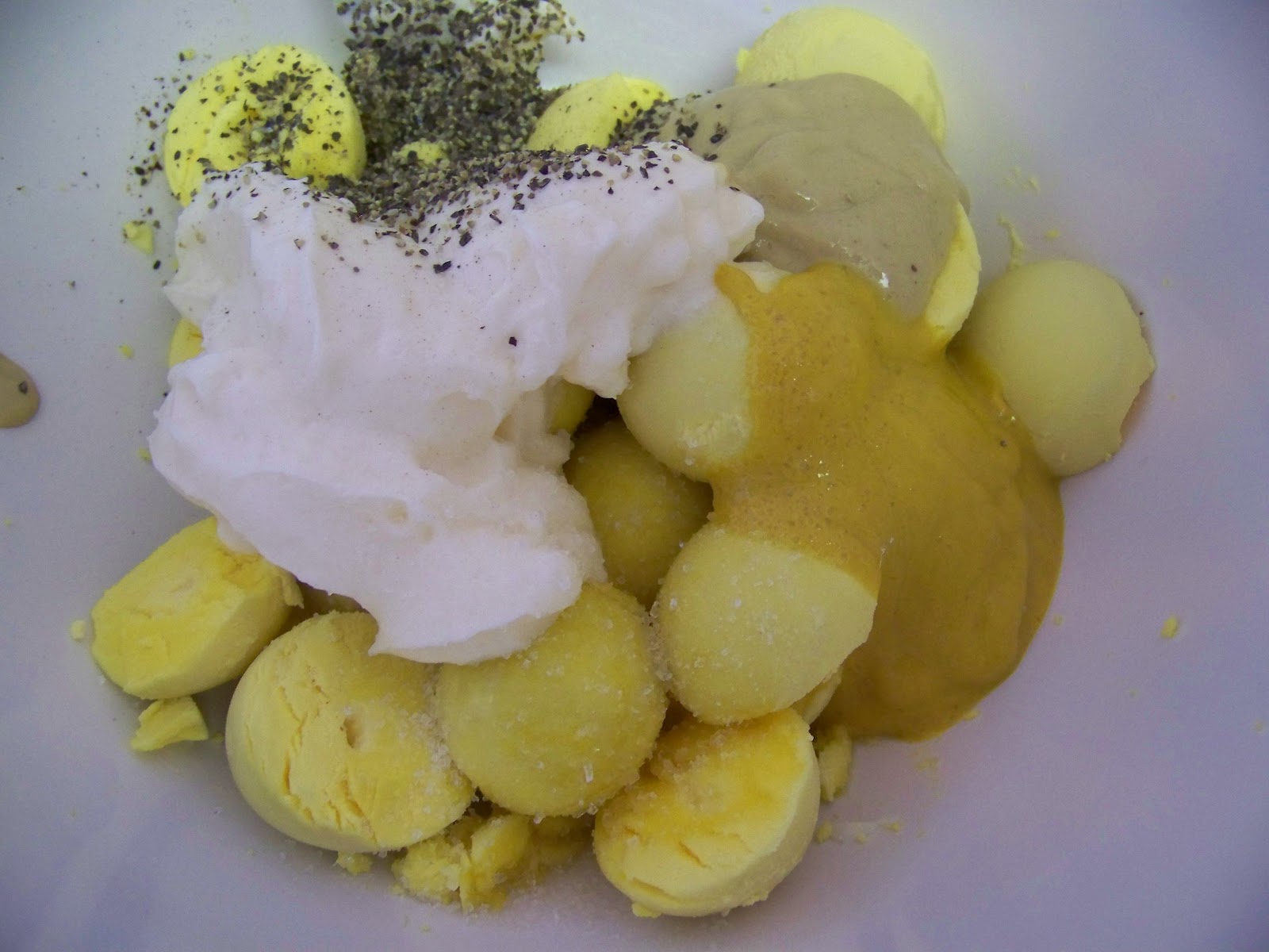 Kitchen Simmer Eggcellent Honey Dijon Mustard Deviled Eggs