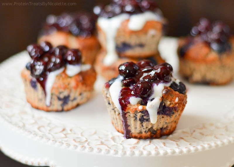 Protein Treats By Nicolette Blueberry Vanilla Protein Muffins