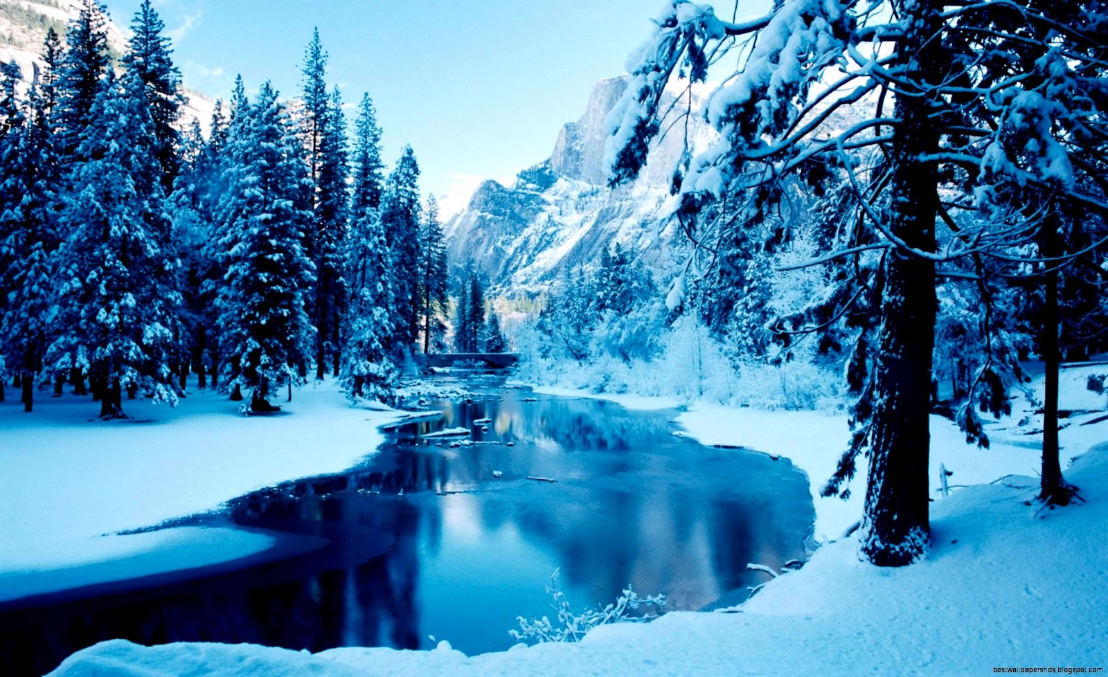 Blue Winter Landscape Blue Winter Landscape