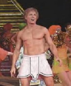 cassidy gay beefcake stage his brothers joseph he amazing technicolor dreamcoat bonding boomer physique got display two