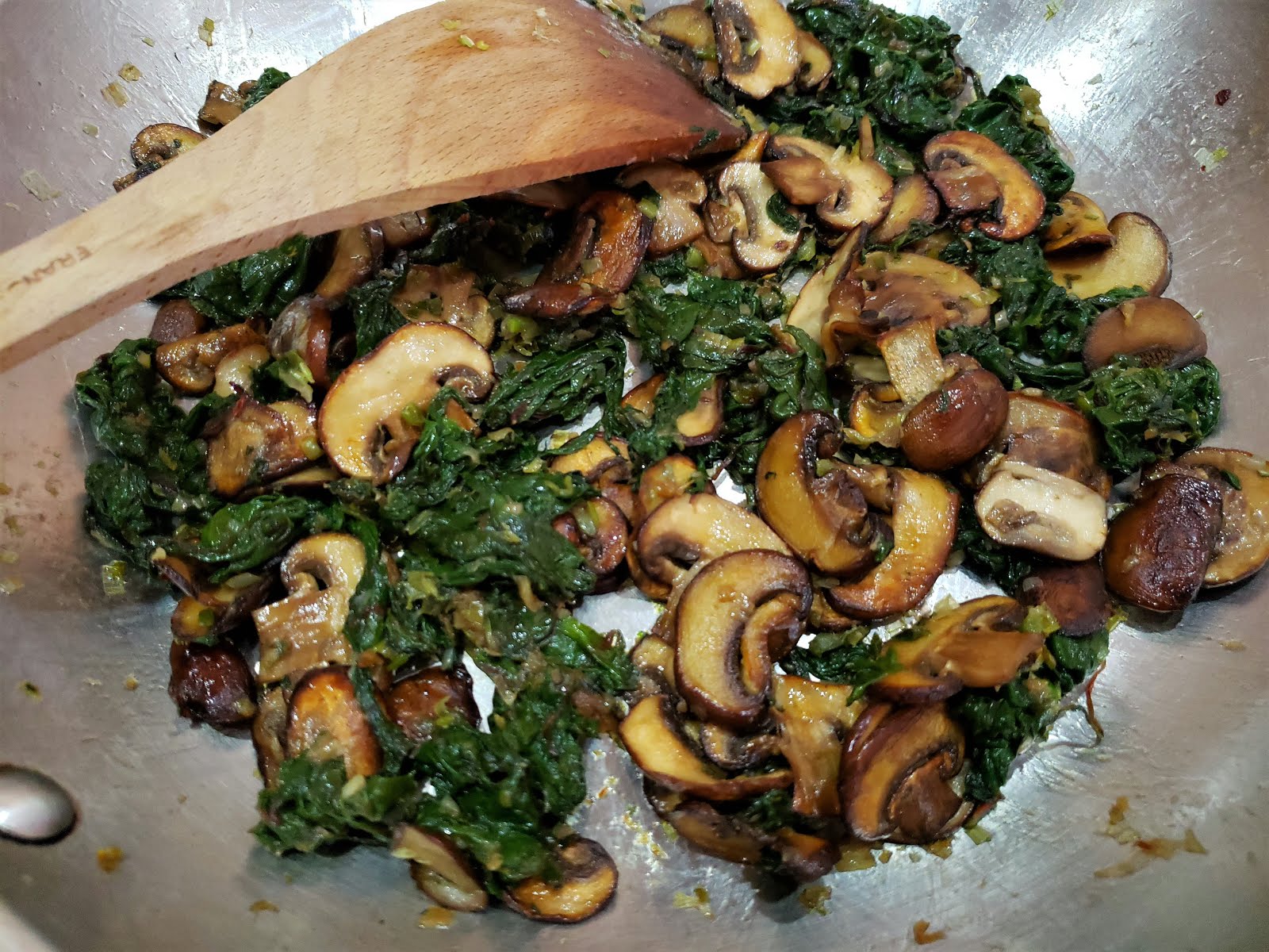 For Love of the Table Savory Beet Greens & Mushroom Quiche...two ways...