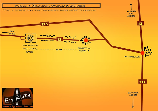 Sukhothai Map