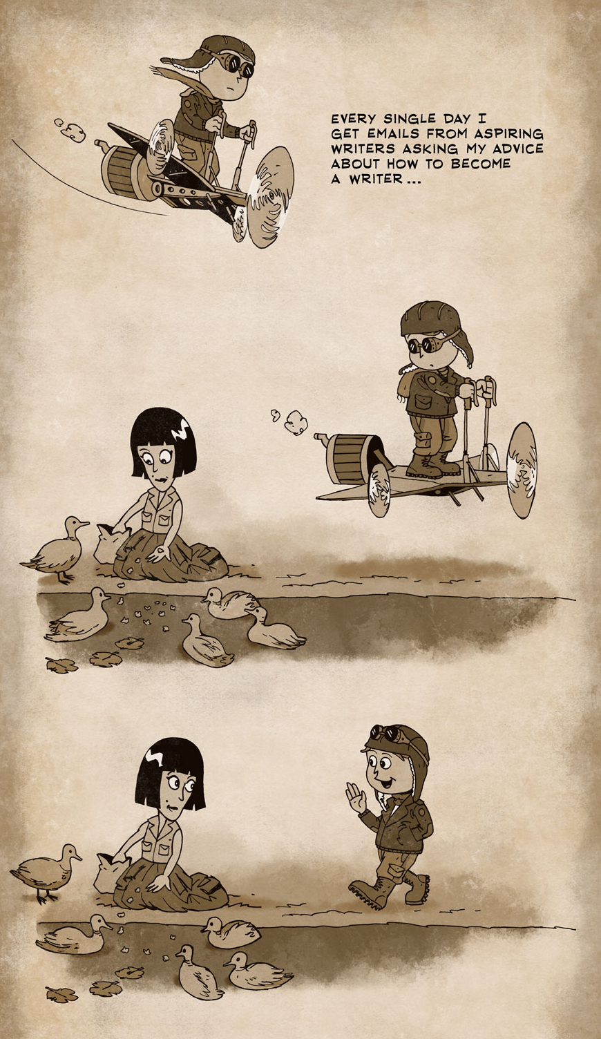 Calvin's Canadian Cave of Coolness Another Classic From Zen Pencils