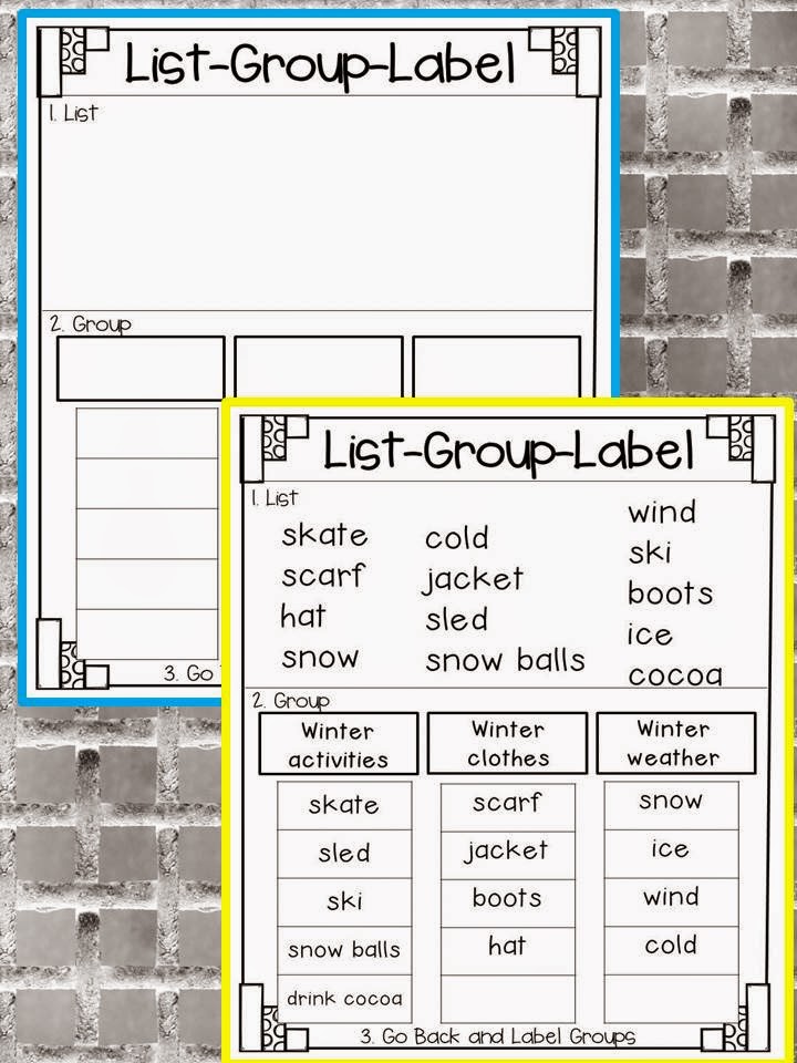 Primary World ListGroupLabel (LGL) Vocabulary Strategy & Freebie