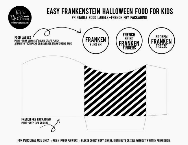 Pen + Paper Flowers: FREE | Cute Halloween Food Idea for Kids