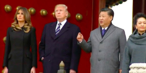 President Trump & Melania Tour the Forbidden City in Beijing, China