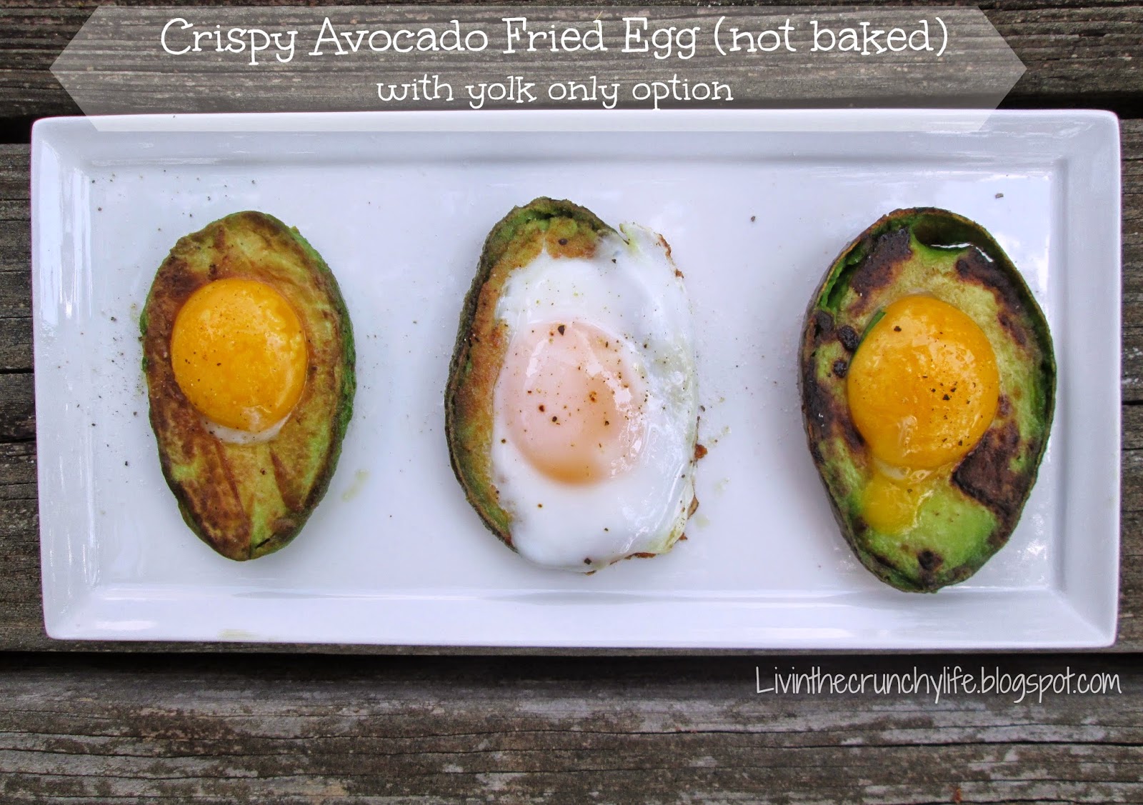 Crispy Avocado Fried Egg with Yolk Only Option (Egg in a Basket