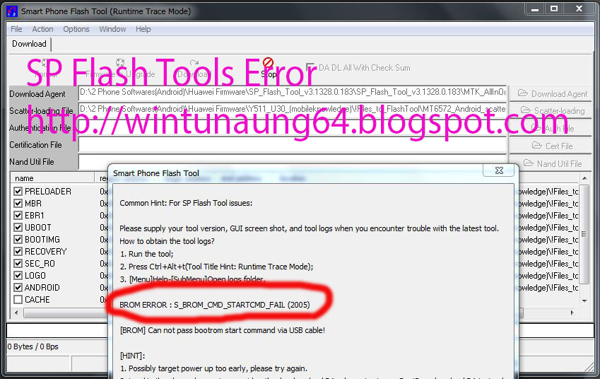 Useful Small Softwares & Android Phone SP Flash Tool Errors