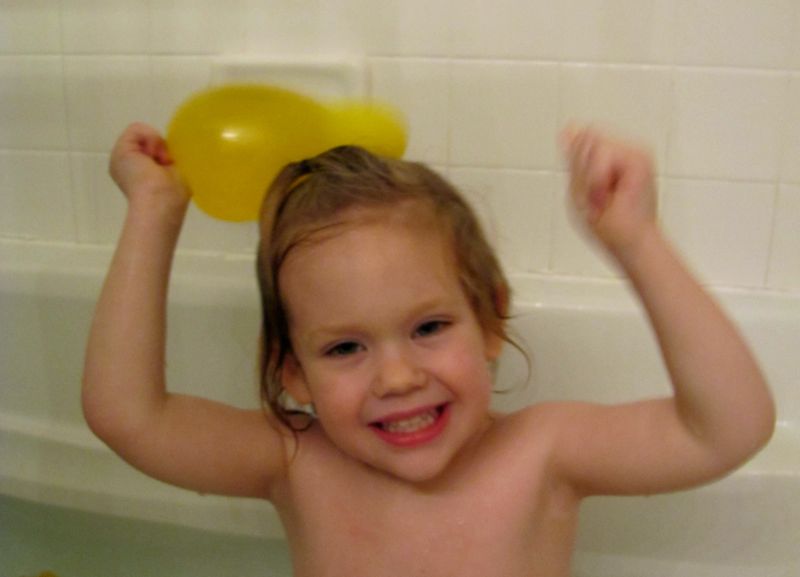 The Musings of a NICU Mommy Water Balloon Bath Tub Fun