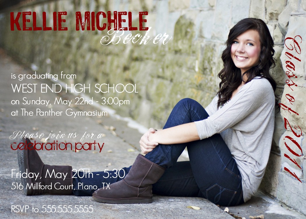 photo graduation announcements