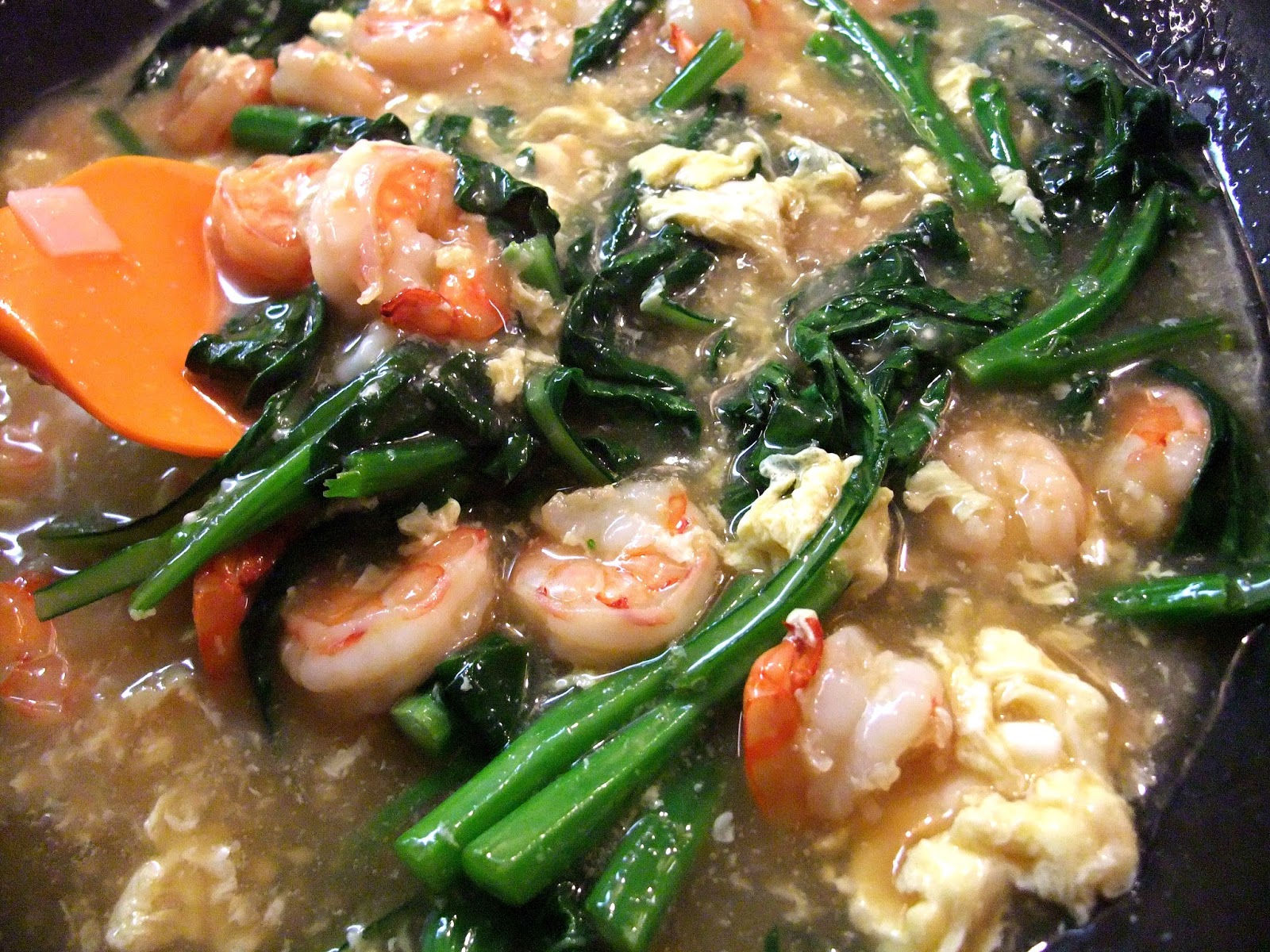 Susan's SavourIt! Rice Noodles with Smooth Eggs and Shrimps (Wat Dan