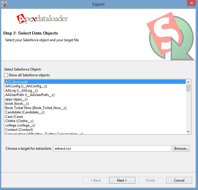 How to Export data using data loader and what is the difference between