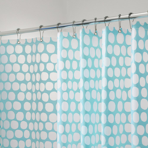 InterDesign EVA Shower Curtain Everything Turquoise