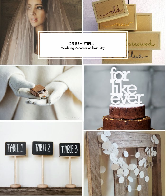 25 Beautiful Wedding Accessories from Etsy Poppytalk