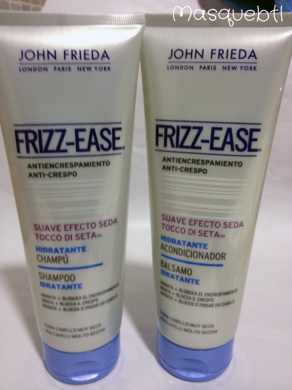 Masquebtl He probado champú y acondicionador FrizzEasy de John Frieda