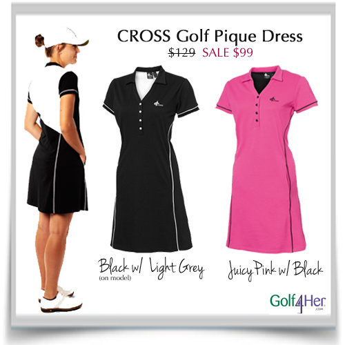The FashionCaddy™ Blog Golf Dress CROSS Pique Golf Dress