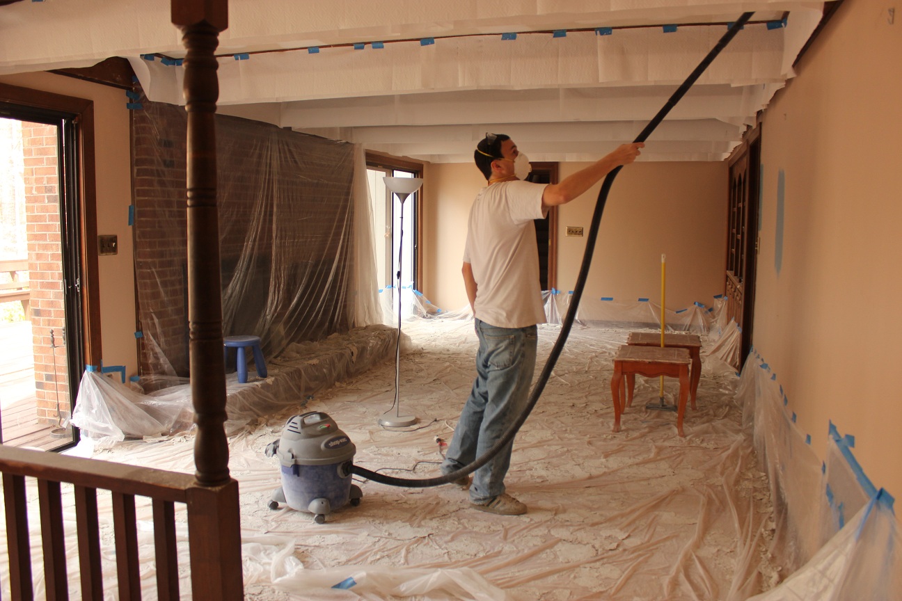 *The Handcrafted Life* How To Remove Popcorn Ceilings