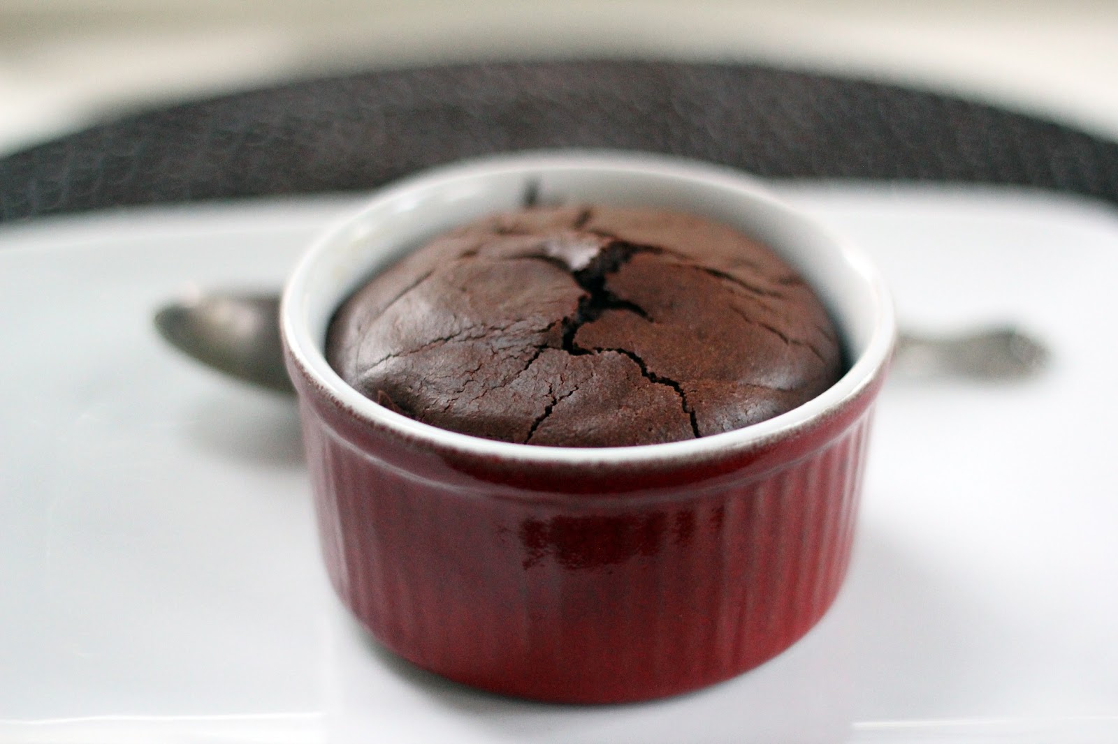 Blue Kale Road Chocolate Espresso Soufflés with Homemade Crème Fraiche