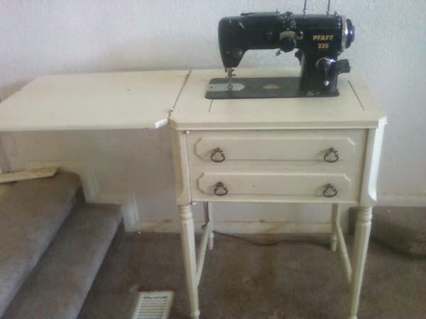 Pfaff sewing machine and cabnet $Sold