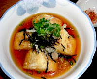 agedashi tofu deep fried silken tofu dusted with potato starch bonito flakes