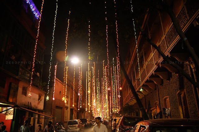 Diwali 2012 decorations in north Calcutta