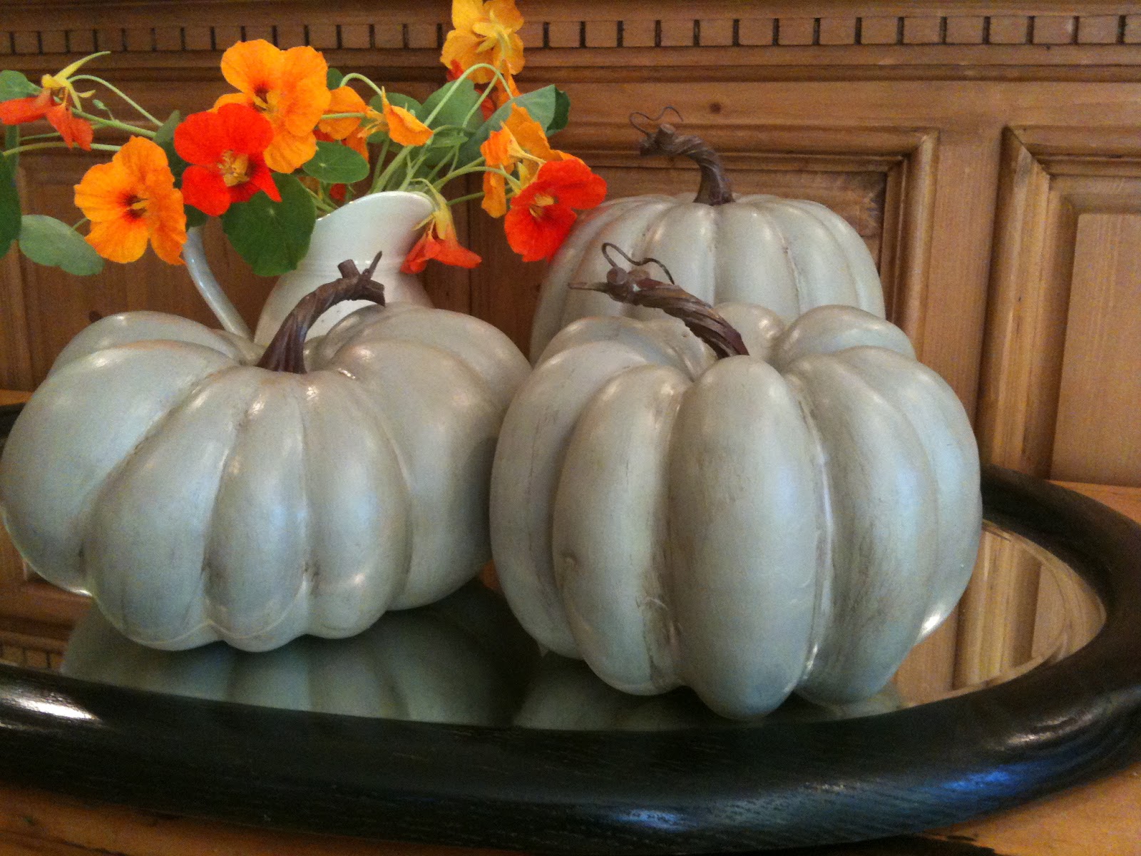 Knitionary Faux Jarrahdale Pumpkins