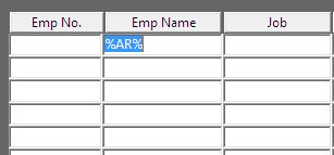 filter name field in enter query mode of oracle forms