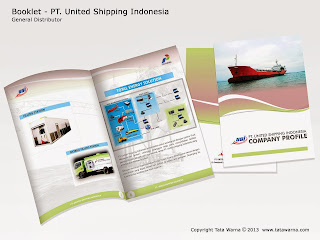 Desain Company Profile - Booklet - General Distributor -  PT United Shipping Indonesia