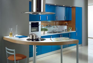 blue cabinet