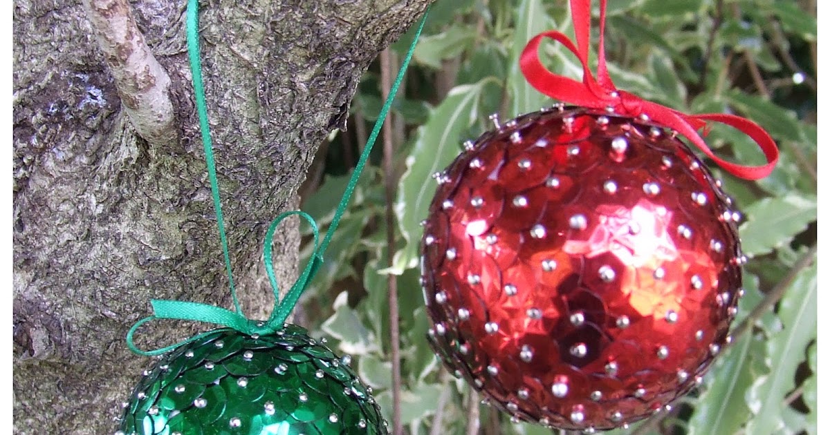 FitzBirch Crafts Sequin Christmas Baubles