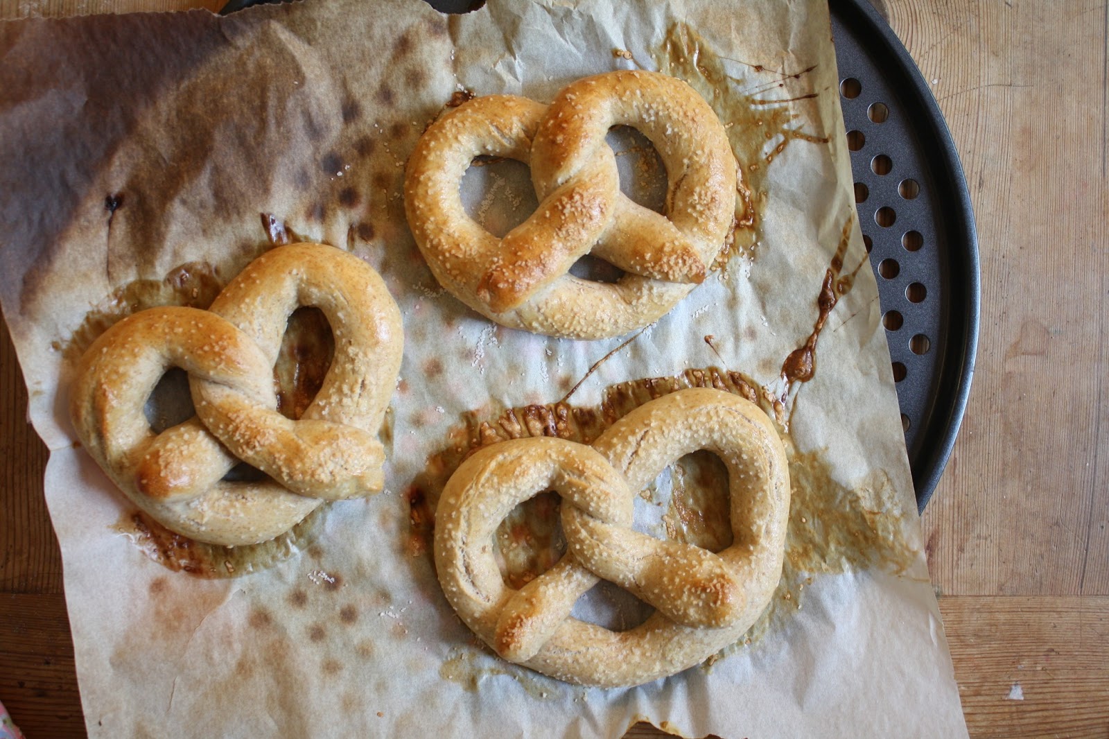 sewhungryhippie Homemade Soft jumbo pretzels