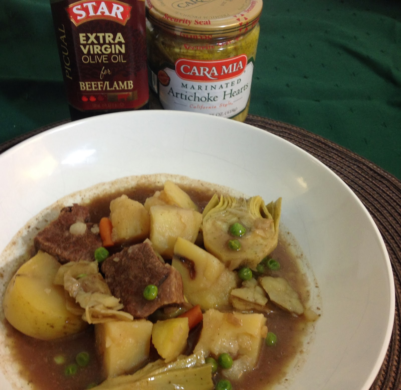 Cara Mia Slow Cooker Beef Stew with Artichokes
