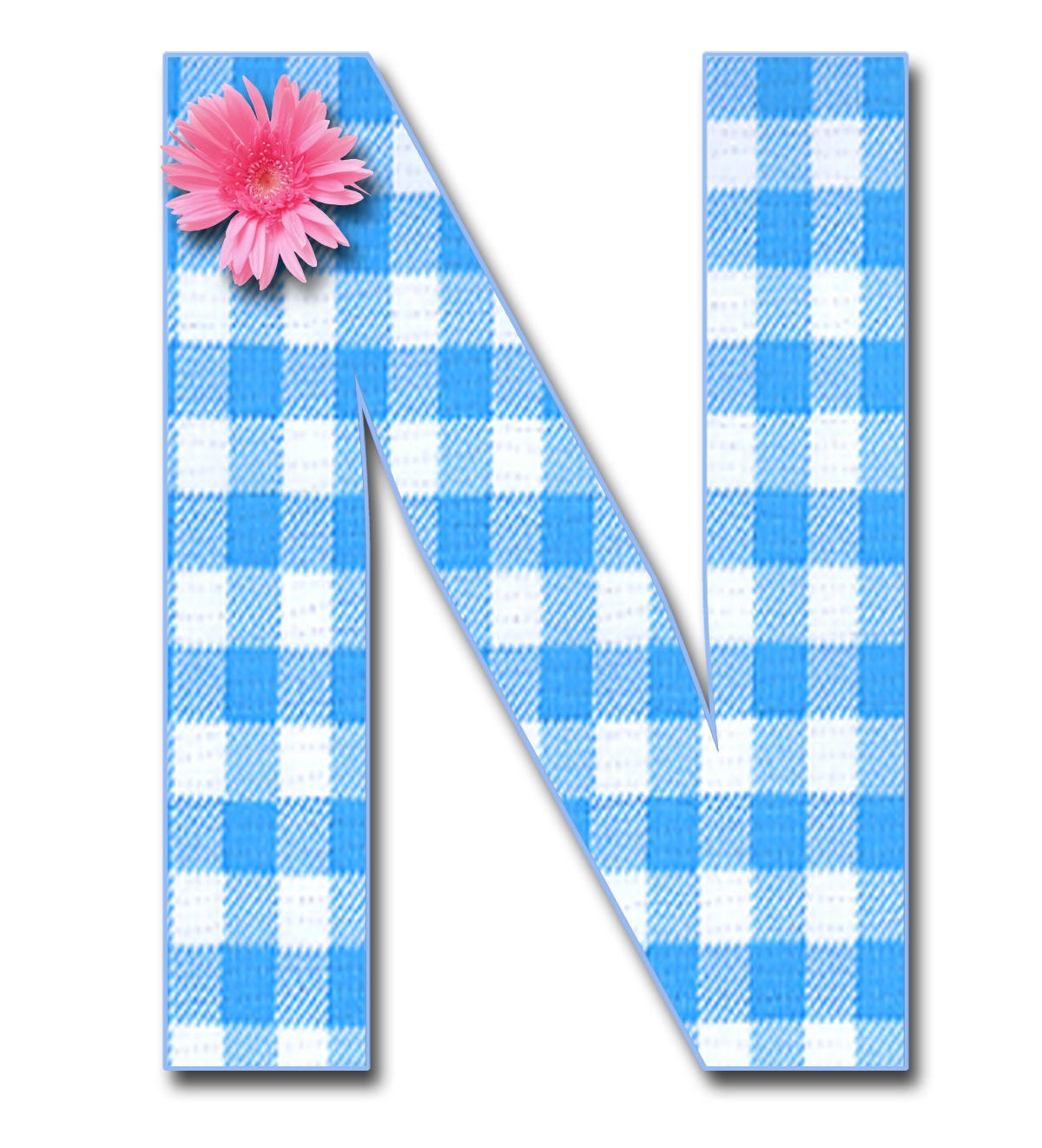 BlueginghamNpng.png 1,200×1,321 pixels Alphabet, Typography alphabet, Lettering alphabet