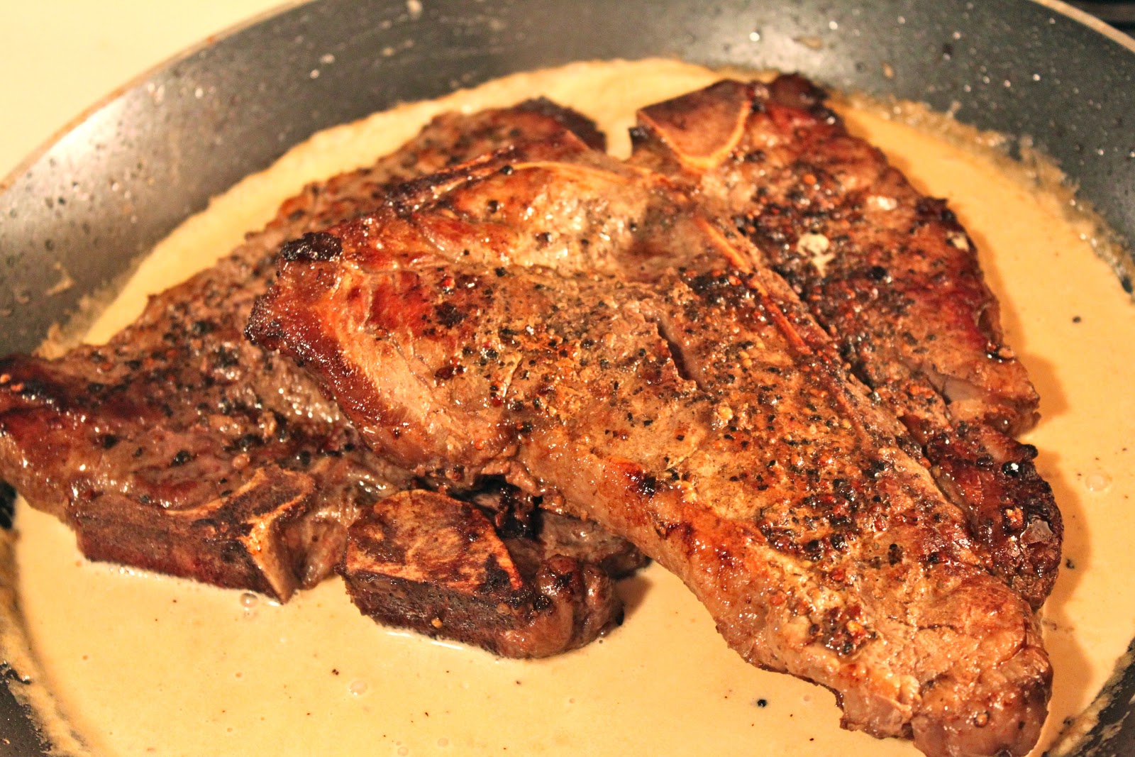 Explore Love Eat Steak au Poivre with Cognac Sauce