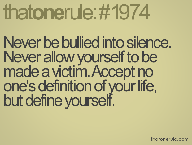 Apr 21, 2012. Bullies and their victims often cannot be recognized by teachers, but students.  often do not constitute bullying, especially among younger children.. blog  includes lessons, anti-bullying quotes, activities and lesson plans.